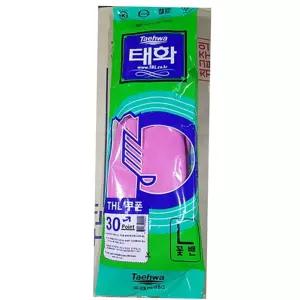 고무장갑 고무장갑꽃밴L분홍색 태화X10