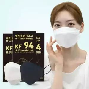 혜원클린 프리미엄 KF94 대형 마스크 화이트 300매