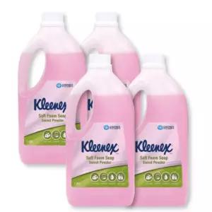 핸드워시 스윗파우더향 1.95L X 4개 업소용물비누 화장실물비누 대용량핸드워시