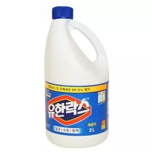 [엄지척]유한락스 495ZQY56 락스 레귤러 2L 표백제 청소 욕실 악취제거 화장실 탈취제