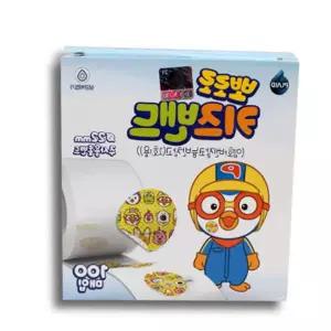 뽀로로 일회용 키즈밴드 원형 100개입 주사용 롤밴드 응급용품 49FA4