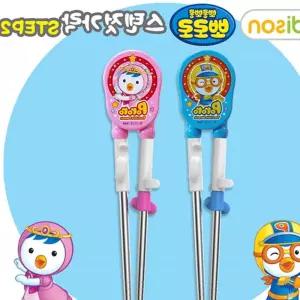 에디슨젓가락 뽀로로 스텐 2단계-오른손용 어린이집준비물 라이프메디칼 유아용품 아이엔피 D219D
