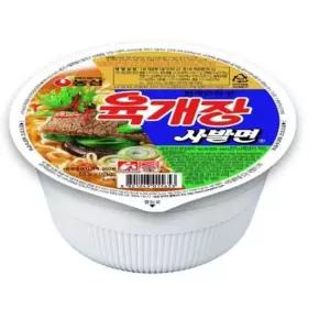 농심 육개장사발면 소 24개 BOX 탕비 식사 대용 누들 요리 A7A4F