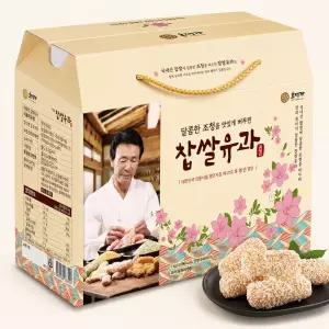 호정가 찹쌀유과 1kg 전통한과 대용량 간식 명절 감사 답례 부모님 선물세트