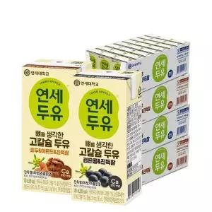 [셀러허브](G)연세 뼈를 생각한 고칼슘 두유 진득찰 검은콩+호두아몬드180ml X 96팩 (S50837259)