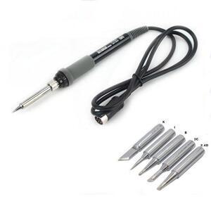FX 888 888D 65W 26V 솔더 팁용 핸들 8801 스테이션 인두 5Pcs 납땜 철 교체
