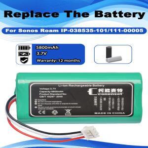 Sonos Roam 111-00005 IP-용 3.7V 5800mAh 스피커 교체용 배터리 038535 -101 블루투스