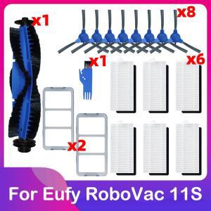 Eufy Robovac 11S Plus 35C 30 12 로봇 청소기 메인 롤러 사이드 브러시 프리 필터 HEPA 예비 부품