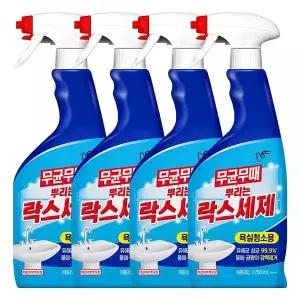 무균무때 뿌리는 락스세제 욕실청소용 750ml X 4개