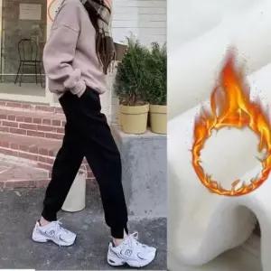 겨울 따뜻한 여자 밑트임 편한 밴딩 조거 팬츠 바지
