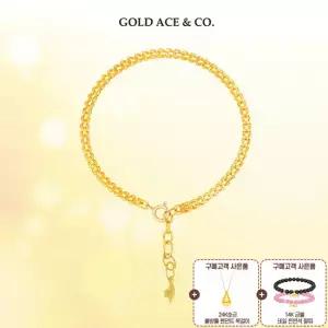 24K 순금 NEW 베누스 팔찌 + 24K 순금 미니 물방울 펜던트 목걸이 + 14K 금볼 천