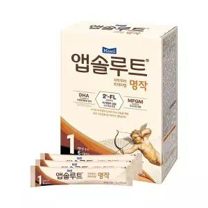 앱솔루트 명작 2FL 스틱분유 1단계 14g 20개입 1개