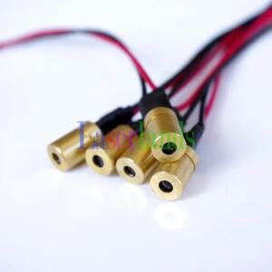 미니 도트 적외선 IR 레이저 다이오드 모듈, 드라이버 인 포함, 780nm, 3mW, 6x10mm, 5 개