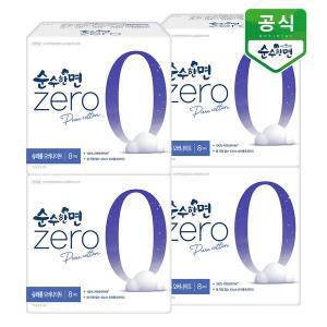 [순수한면] 생리대 제로 슈퍼롱 오버나이트 8P x 4팩