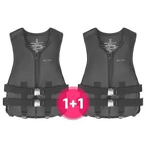[버팔로]BUFFALO 블랙에디션 구명조끼 1+1 2개 M-3XL까지 성인구명조끼 빅사이즈 부력보조복 튜브