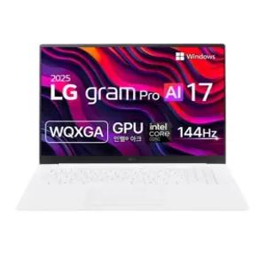 LG전자 2025 그램 Pro AI 17 WQXGA, 에센스 화이트, 256GB, 16GB, WIN11 Home, 17Z90TP-GA5CK