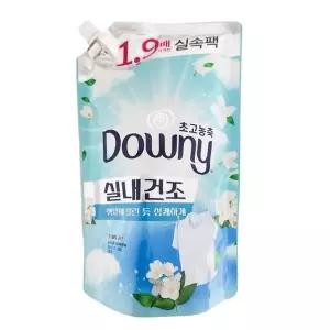 다우니 RQ810010 섬유유연제 실내건조 프레시클린1.35L리필 1개