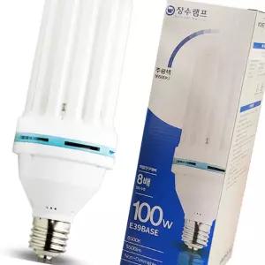 장수램프 삼파장 EL램프 100W 주광색 E39 보온등 거실 욕실 화장실 상가 창고 매장