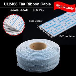 납작전선 UL2468 플랫 리본 케이블 26 24AWG 10 12 300V 빨간색 파란색 흰색 LED 디스플레이 화면 54mm 확장 전원 연결