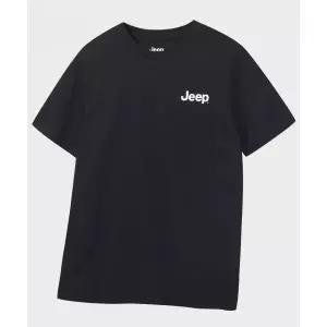지프 JEEP 코튼 30수 스몰로고 반팔 티셔츠 JR5TSU092BK