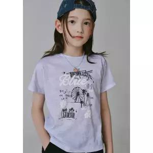 [블루테일]AAC2TS06VI 바이올렛 절개 반팔 티셔츠