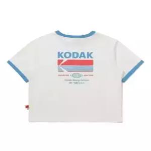 kodak 브리즈팝 빅그래픽 반팔 티셔츠 우먼 IVORY