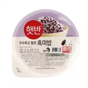 햇반 흑미밥 210G 36개 1박스