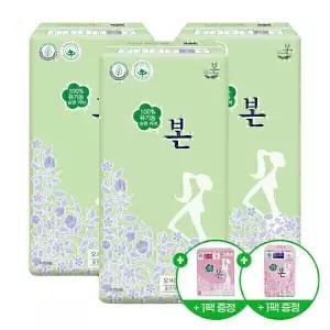 유기농본 유기농 순면 울트라 슬림 생리대 본 대형 28P x 3팩
