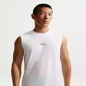 나이키 nike 프로 민소매 트레이닝 탑 M - 화이트블랙 IM4900-100