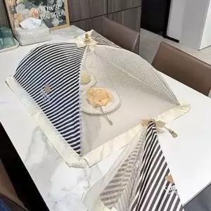 접이식 식탁 덮개 원터치 식탁 덮개 다용도 보관 사각형 테이블 음식물 방지 커버 밥상