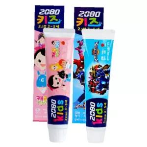2스텝 키즈 2080 딸기치약 5개 애경 구강용품 어린이치약 구강청결용품 75g