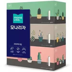 모나리자 각티슈 250매 3입