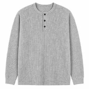 남성 데일리 와플 헨리넥 긴팔 티셔츠 ON-SHA-QWFLLAJM
