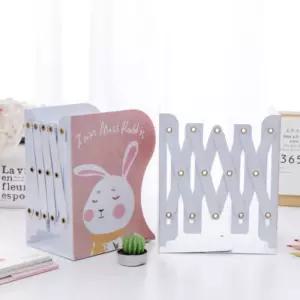 동물 캐릭터 자바라 대형 특대형 접이식 길이조절 책꽂이상 미니 선반 북앤드 꽃이 엔드 고정대 지지대 책