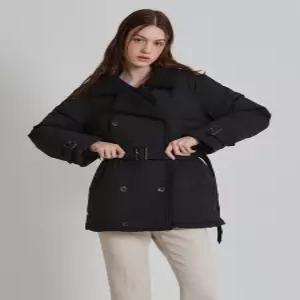 오조크 OZOC 양털카라 더블버튼 구스다운 점퍼 택가격 284000원 1378401
