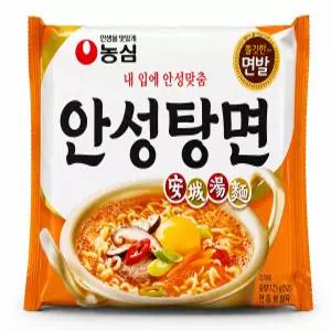 농심 안성탕면 125g x 40개 봉지라면 1BOX