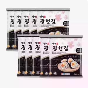 광천김 백제 두번구운김밥김 20g 10봉