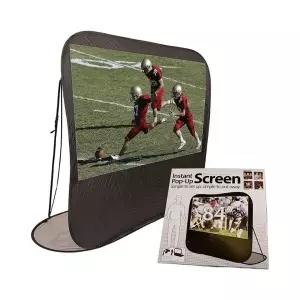 (선택 원터치 스크린)휴대용 스크린 야외 프로젝터 와이드 빔스크린 식 트빔 족자형 프로젝 견고한 영화 스