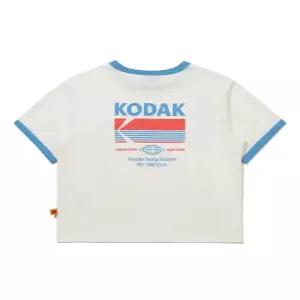 [정품] 코닥 KODAK 브리즈팝 빅그래픽 반팔 티셔츠 우먼 IVORY K6222LRS54IVR