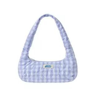 이미스 EMIS HEART QUILTED SHOULDER BAG-SKY BLUE