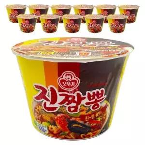 [하프클럽/]오뚜기 진짬뽕 큰컵 컵라면 115g x 12개