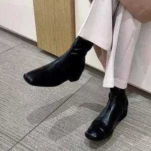 [제이큐]발목 워커부츠 앵클부츠 통굽 가을신상 봄여자신발