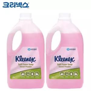 크리넥스 핸드워시 폼 솝 스윗파우더향 1.95L x 2개