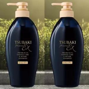 츠바키 프리미엄 EX 데미지케어 리페어 샴푸 까멜리아 450ml 2개