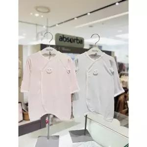 [압소바](강남점)[압소바 26년F/W 임신출산선물]양이소프티배냇가운 2종 택1(AB2651NG06MBU)블루,핑크