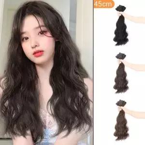 부분가발 긴곱슬CM 여자 헤어피스 똑딱이 붙임머리 정수리뽕 수술후 앞머리