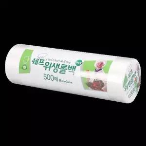[제이큐]쉐프 위생롤백 25x35CM 500매 1롤