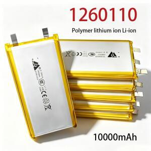 1260110 충전식 배터리 3.7V 폴리머 리튬 이온 10000mAh 파워 뱅크 GPS 테이블 전자책