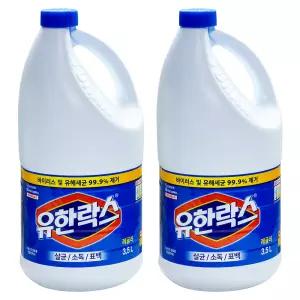 유한락스 레귤러 3500ml x 2개, 청소세제 유한크로락스