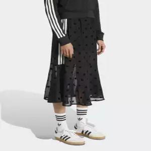 아디다스 ADIDAS 쉬어 폴카 도트 스커트 - 블랙 KV1177